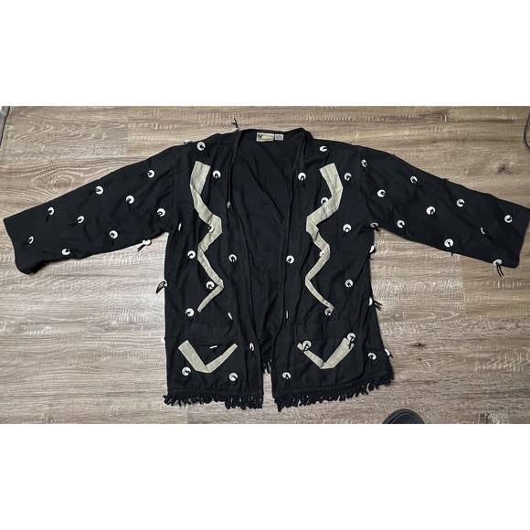 Womens Vtg Yak Magik Hippie/Boho Style Open Jacket With Embellishments Size M - Picture 1 of 6